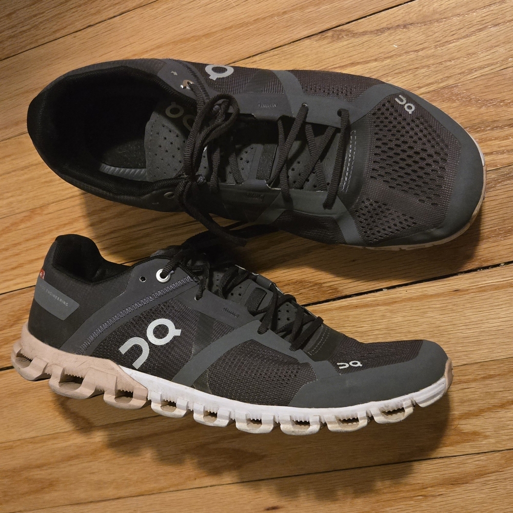 ON Running Black and White Sneakers